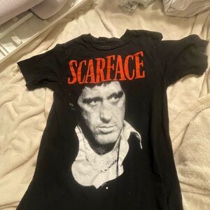 Scarface Black and Orange Graphic Tee